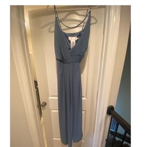 David’s Bridal Steele blue